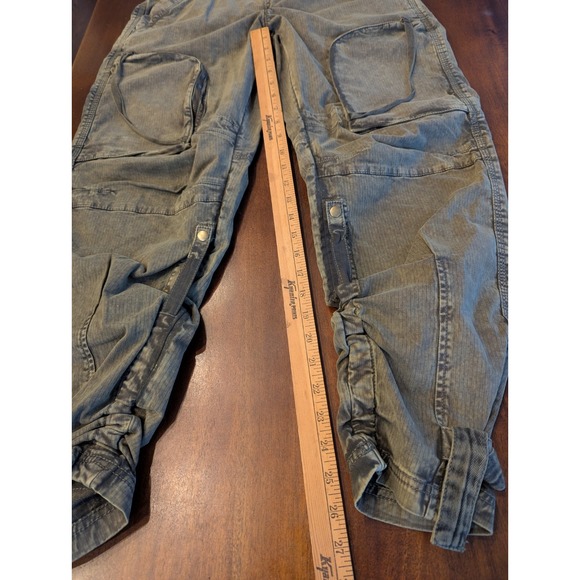 NWT Free People We The Free Can't Compare Slouch Pants Size S Army Green Grunge - Picture 9 of 13